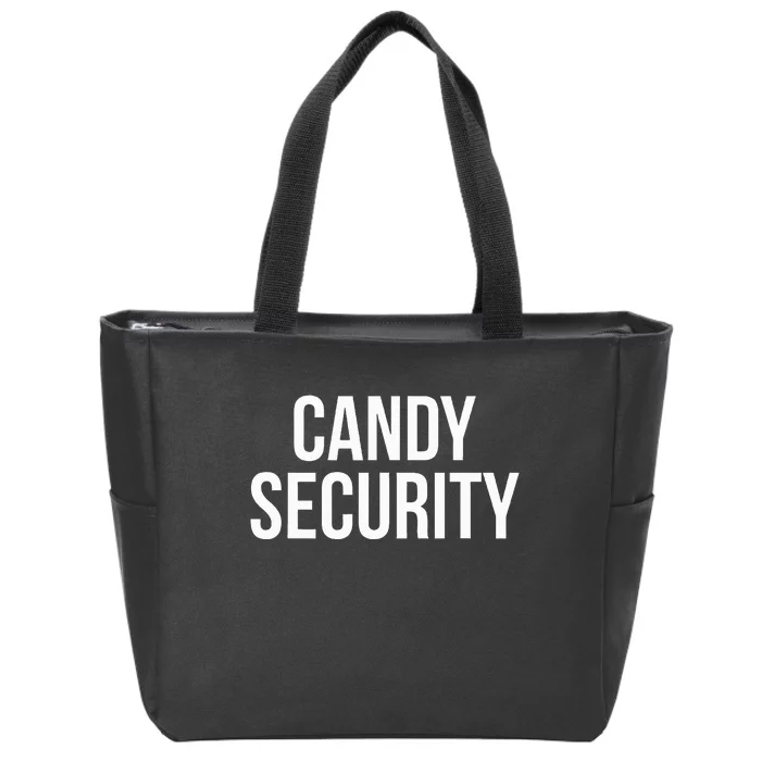 Candy Security Funny Halloween Costume For Parents Zip Tote Bag