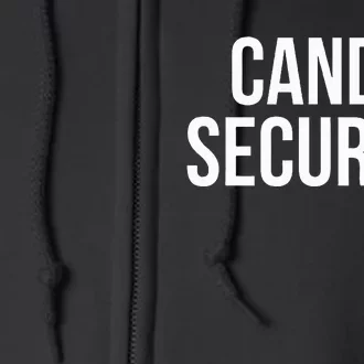 Candy Security Funny Halloween Costume For Parents Full Zip Hoodie