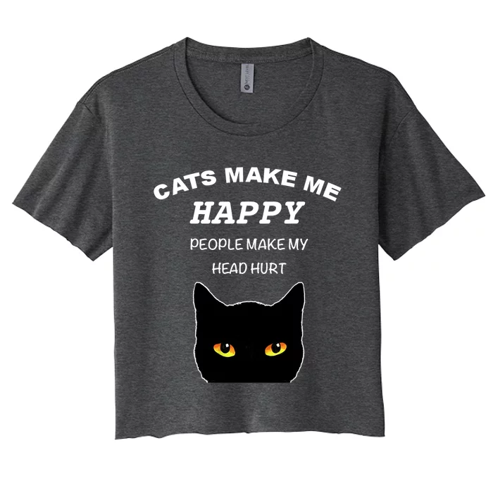 Cat Shirts For Men/Women Funny Cat Shirts For Cat Dad/Mom Women's Crop Top Tee