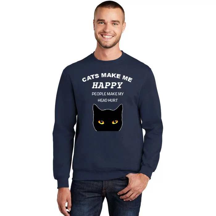 Cat Shirts For Men/Women Funny Cat Shirts For Cat Dad/Mom Tall Sweatshirt