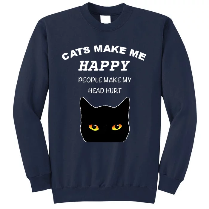 Cat Shirts For Men/Women Funny Cat Shirts For Cat Dad/Mom Tall Sweatshirt