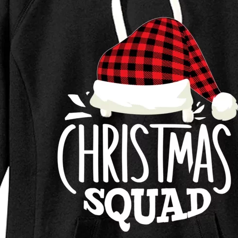 Christmas Squad Family Group Matching Christmas Pajama Party Women's Fleece Hoodie