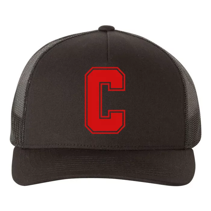 C School Fan Sports Teachers Students Yupoong Adult 5-Panel Trucker Hat