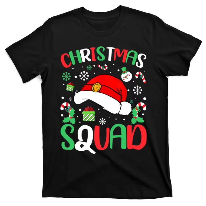 Christmas Squad Family Group Matching Christmas Pajama Party T-Shirt