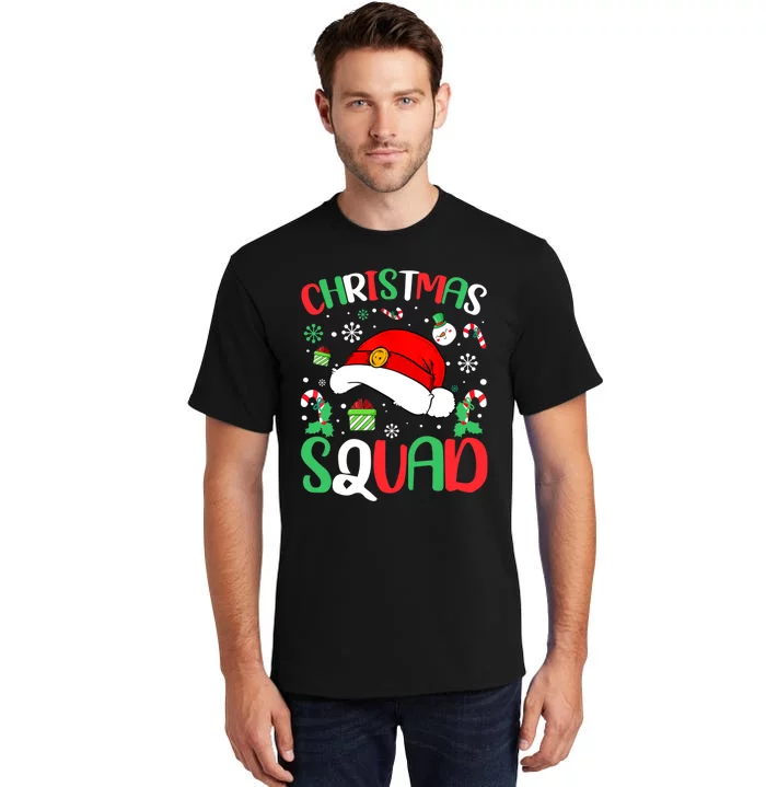 Christmas Squad Family Group Matching Christmas Pajama Party Tall T-Shirt