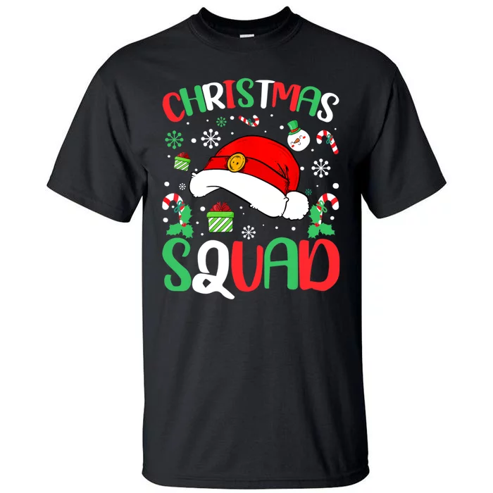 Christmas Squad Family Group Matching Christmas Pajama Party Tall T-Shirt