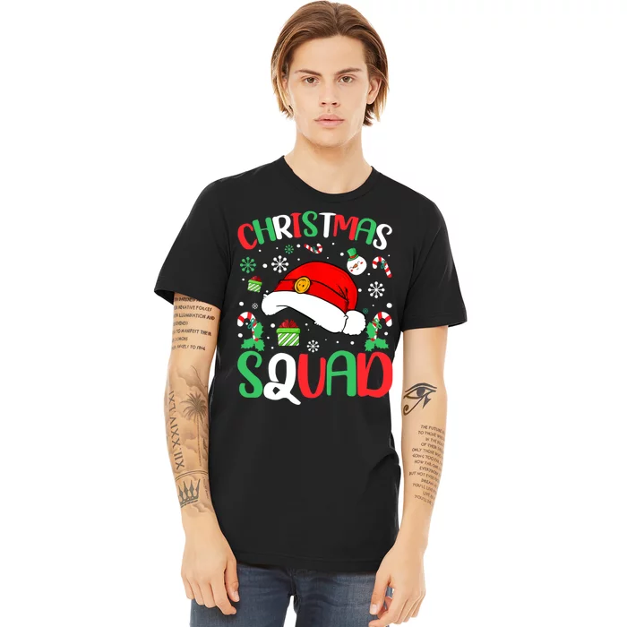 Christmas Squad Family Group Matching Christmas Pajama Party Premium T-Shirt