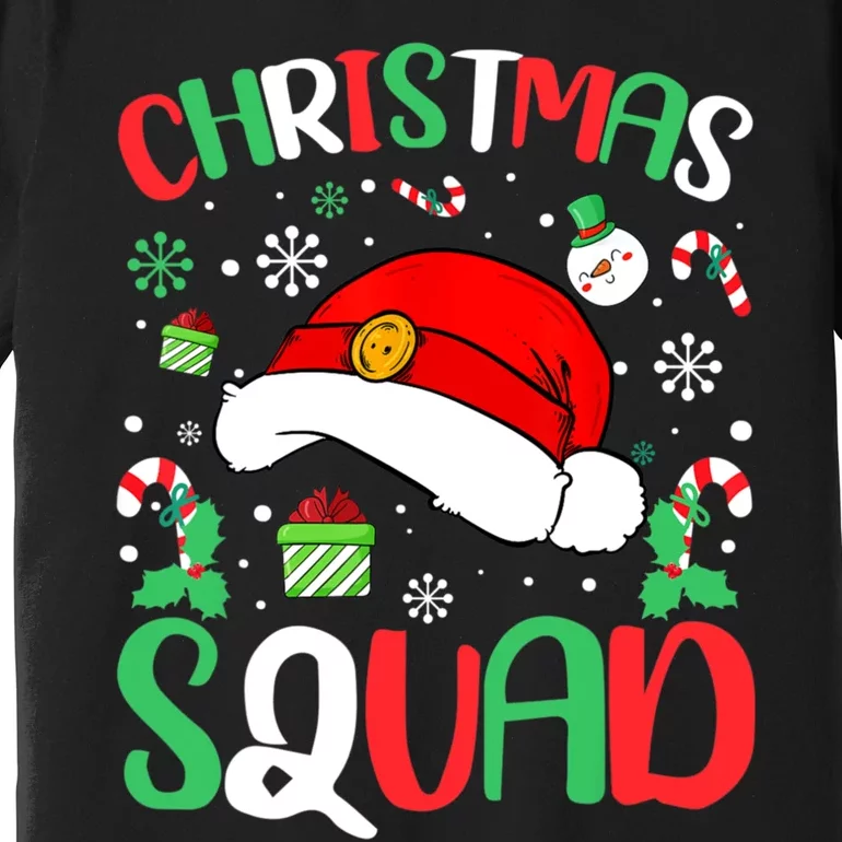 Christmas Squad Family Group Matching Christmas Pajama Party Premium T-Shirt