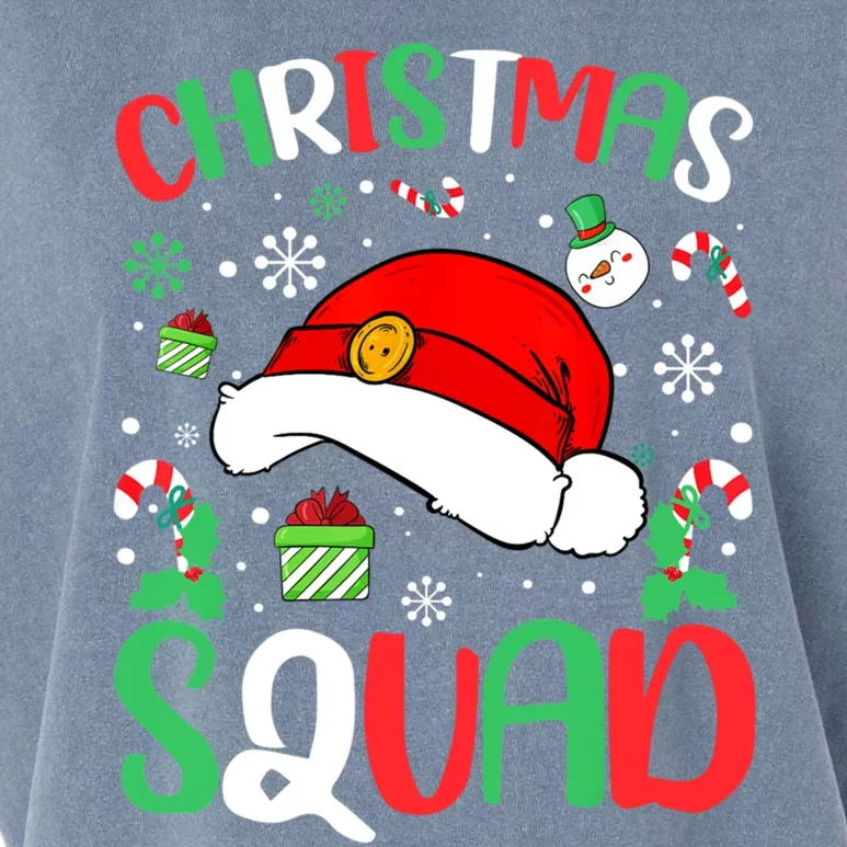 Christmas Squad Family Group Matching Christmas Pajama Party Garment-Dyed Women's Muscle Tee