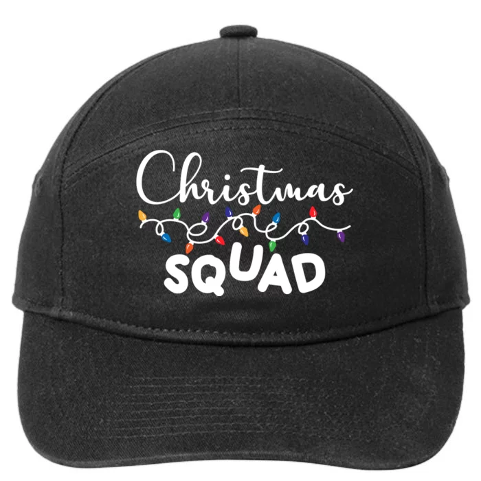 Christmas Squad Festive Cute Gift 7-Panel Snapback Hat