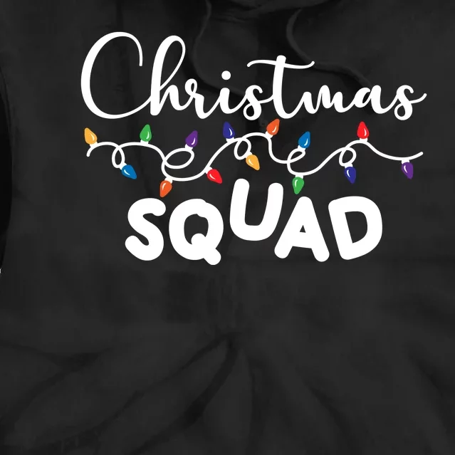 Christmas Squad Festive Cute Gift Tie Dye Hoodie