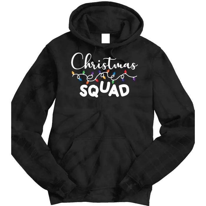 Christmas Squad Festive Cute Gift Tie Dye Hoodie