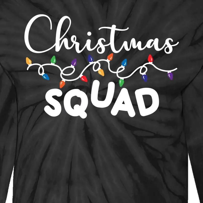 Christmas Squad Festive Cute Gift Tie-Dye Long Sleeve Shirt