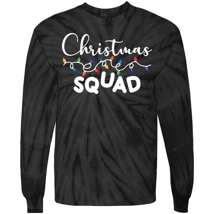 Christmas Squad Festive Cute Gift Tie-Dye Long Sleeve Shirt