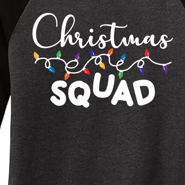 Christmas Squad Festive Cute Gift Women's Tri-Blend 3/4-Sleeve Raglan Shirt