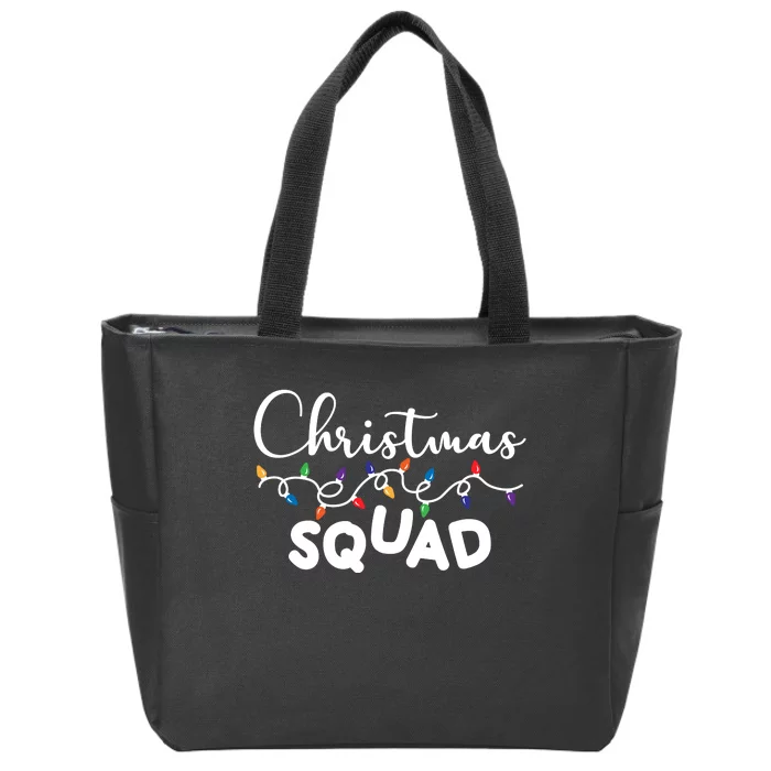 Christmas Squad Festive Cute Gift Zip Tote Bag