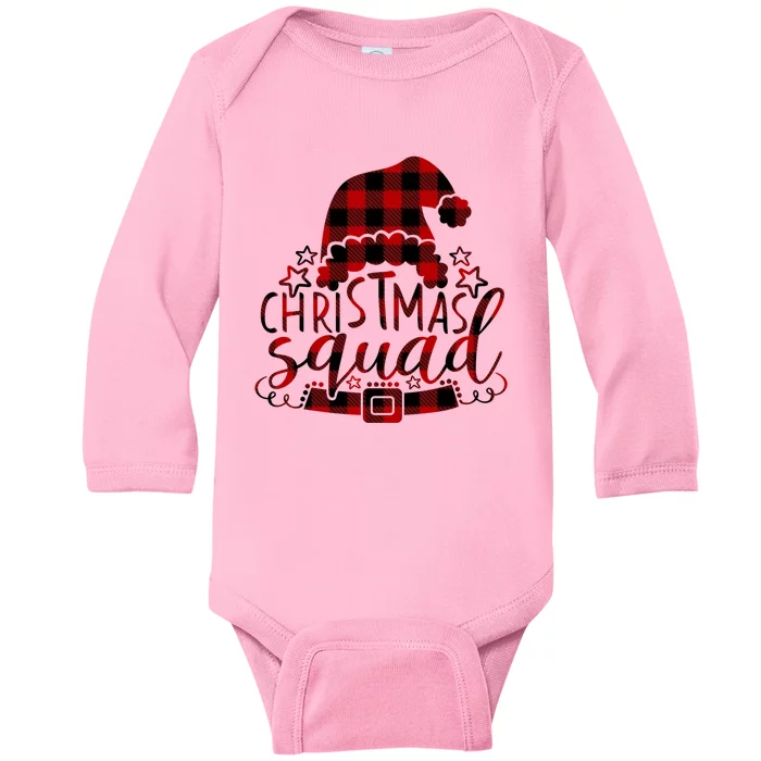 Christmas Squad Family Group Matching Christmas Party Pajama Cute Gift Baby Long Sleeve Bodysuit