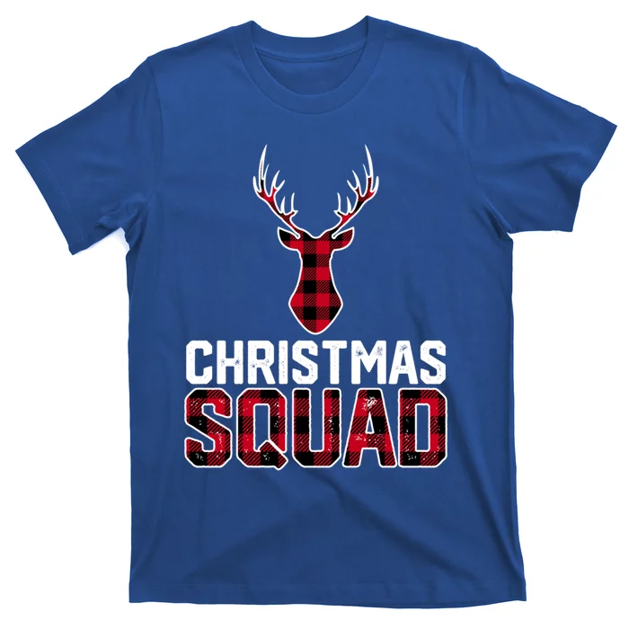 Christmas Squad Family Group Plaid Christmas Cute Gift T-Shirt