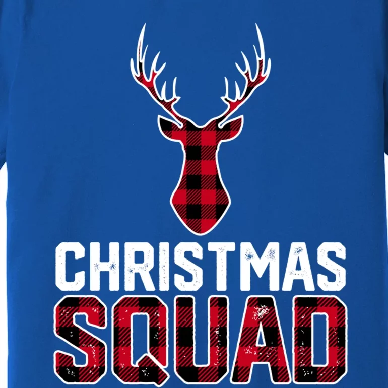 Christmas Squad Family Group Plaid Christmas Cute Gift Premium T-Shirt