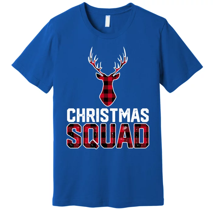 Christmas Squad Family Group Plaid Christmas Cute Gift Premium T-Shirt