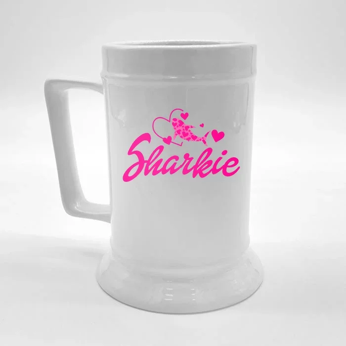 Cute Shark Funny Shark Front & Back Beer Stein