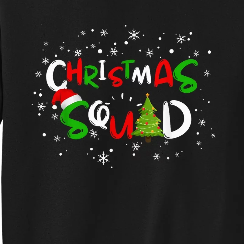 Christmas Squad Family Group Matching Shirts Funny Santa Elf Sweatshirt