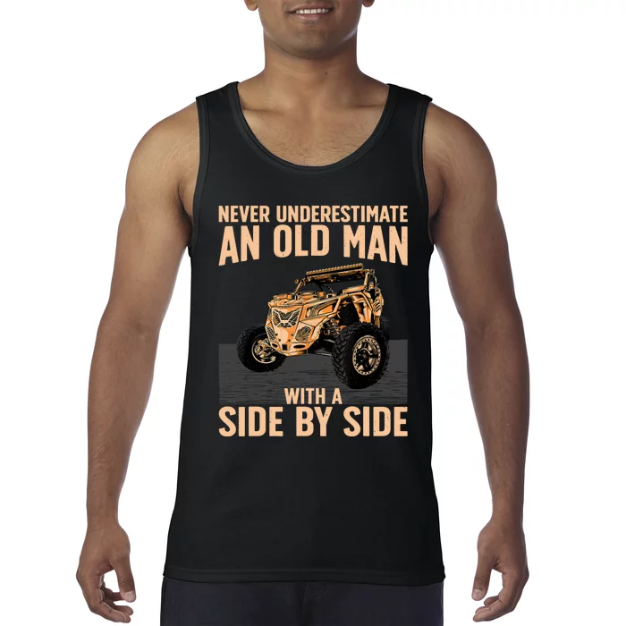 Cool SXS For Grandpa Dad Offroad UTV ATV SideBySide Tank Top