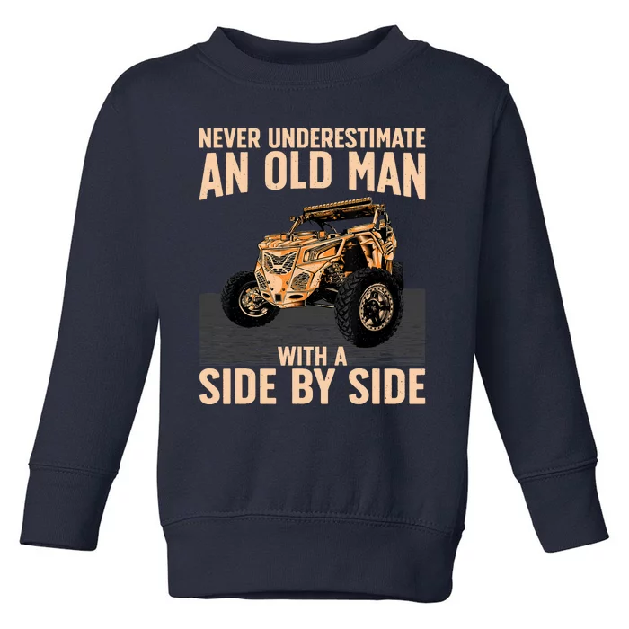 Cool SXS For Grandpa Dad Offroad UTV ATV SideBySide Toddler Sweatshirt