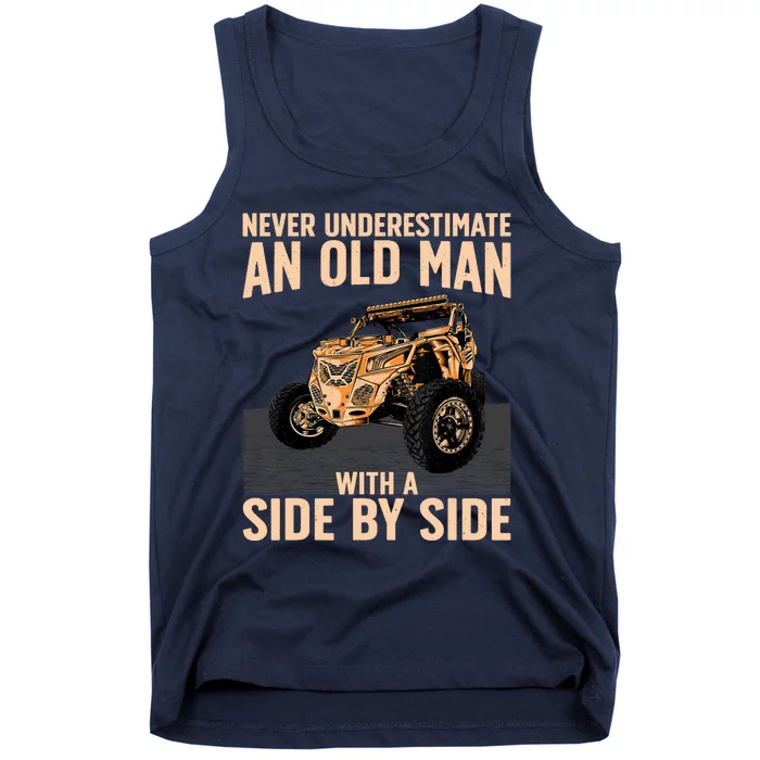 Cool SXS For Grandpa Dad Offroad UTV ATV SideBySide Tank Top