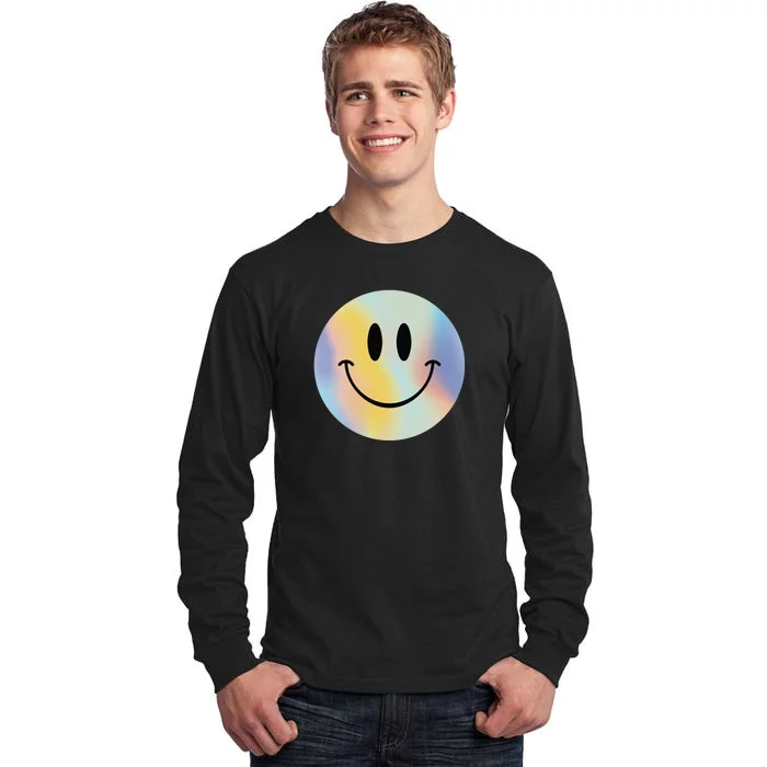 Colorful Smiley Face Tall Long Sleeve T-Shirt