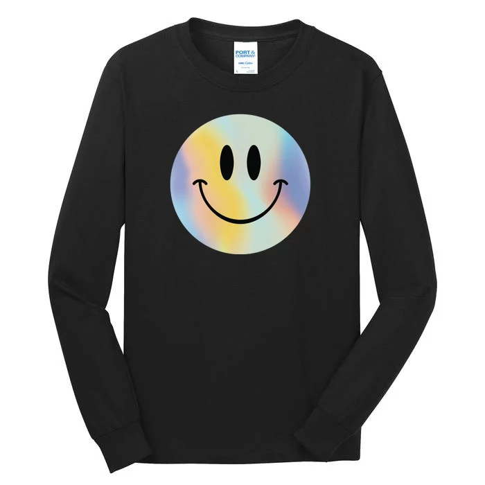 Colorful Smiley Face Tall Long Sleeve T-Shirt