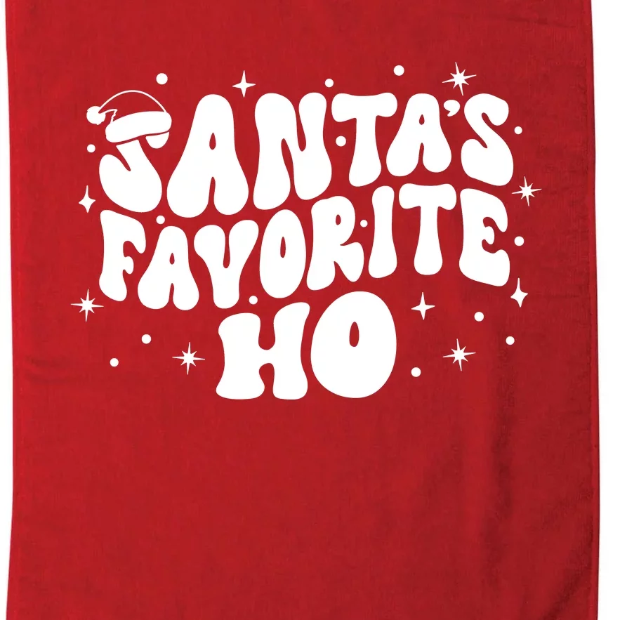 Christmas Santa Favorite Ho Funny Matching Holiday Season Platinum Collection Golf Towel