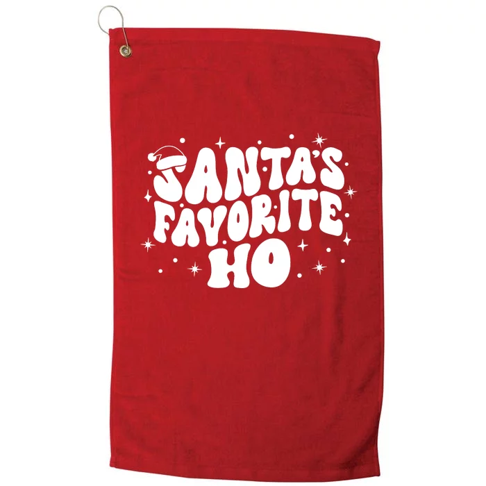 Christmas Santa Favorite Ho Funny Matching Holiday Season Platinum Collection Golf Towel