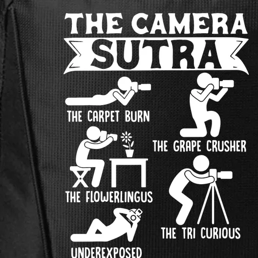 Camera Sutra Funny Photographer Pose Photography City Backpack