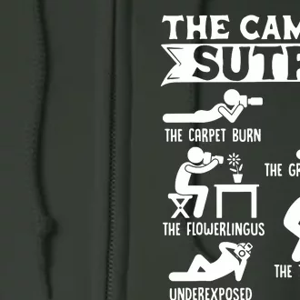 Camera Sutra Funny Photographer Pose Photography Full Zip Hoodie