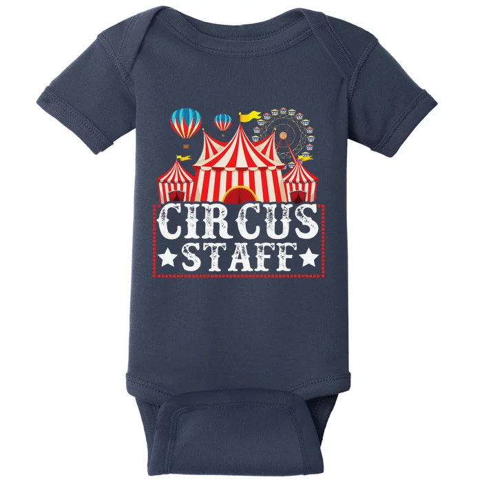 Circus Staff Funny Circus Themed Birthday Party Baby Bodysuit