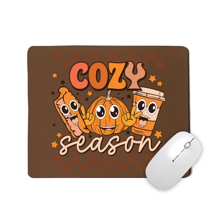 Cozy Season Fall Vibes Autumn Season Thanksgiving Pumpkin Spice Funny Mousepad