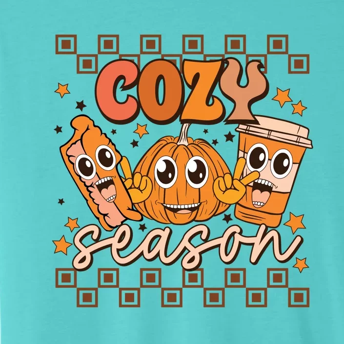 Cozy Season Fall Vibes Autumn Season Thanksgiving Pumpkin Spice Funny ChromaSoft Performance T-Shirt