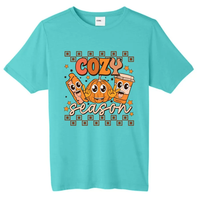 Cozy Season Fall Vibes Autumn Season Thanksgiving Pumpkin Spice Funny ChromaSoft Performance T-Shirt