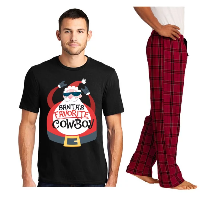 Cow SantaS Favourite Cow Christmas Gift Cool Gift Pajama Set