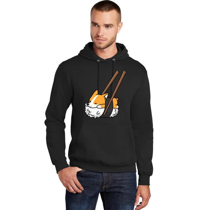 Corgi Sushi Funny Dog Gift Hoodie