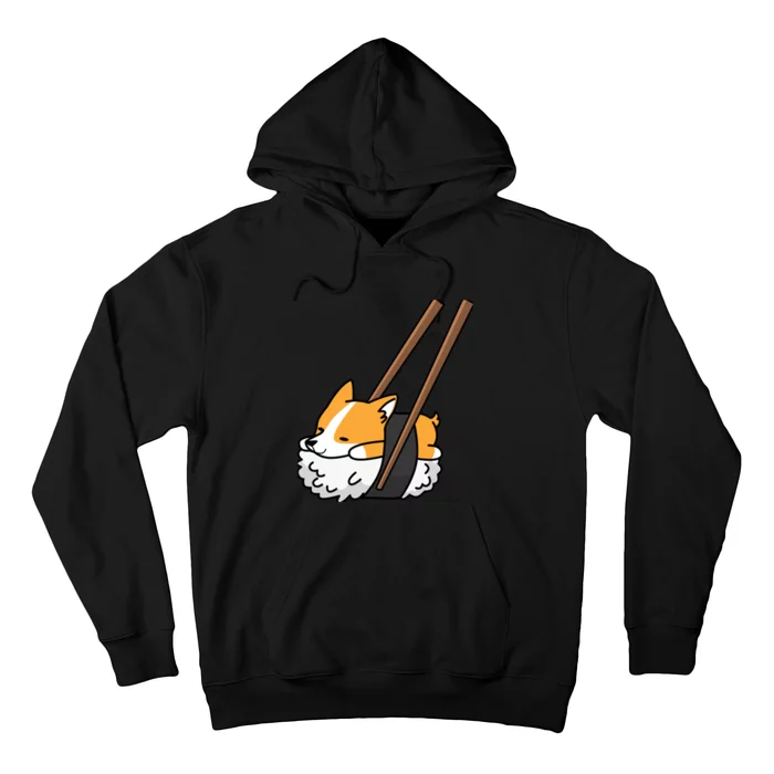 Corgi Sushi Funny Dog Gift Hoodie