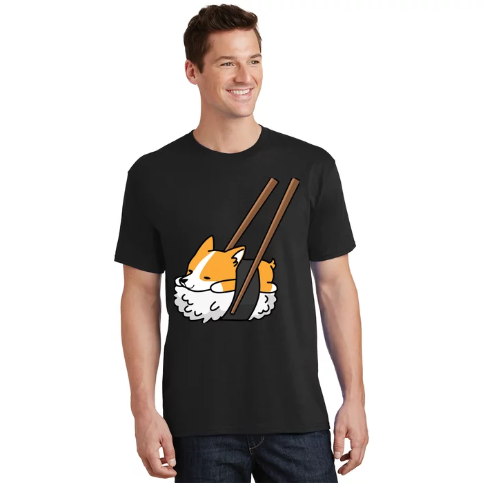 Corgi Sushi Funny Dog Gift T-Shirt