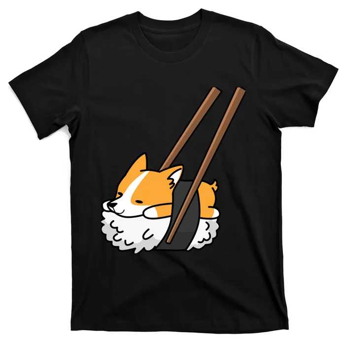 Corgi Sushi Funny Dog Gift T-Shirt