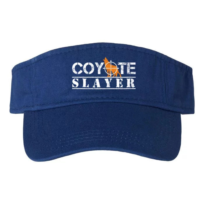 Coyote Slayer Funny Hunting Gift For Coyote Hunters Gift Valucap Bio-Washed Visor