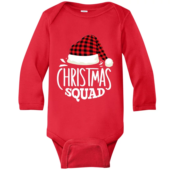 Christmas Squad Family Group Matching Christmas Pajama Party Baby Long Sleeve Bodysuit