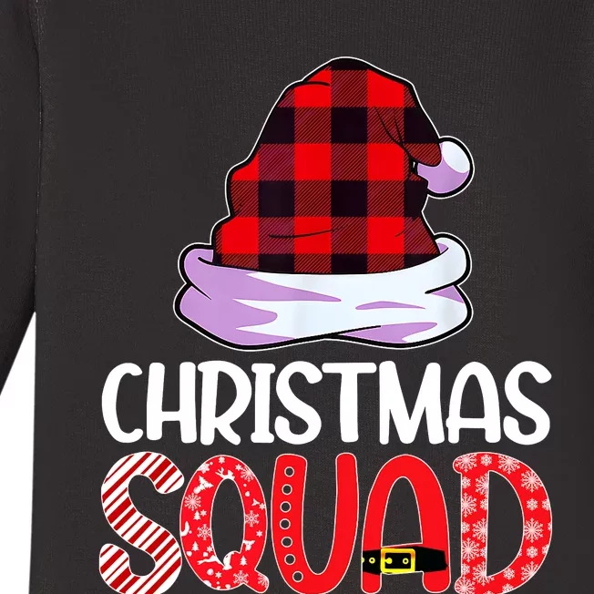 Christmas Squad Family Group Matching Christmas Pajama Party Baby Long Sleeve Bodysuit