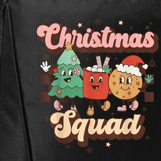 Christmas Squad Funny Family Matching Shirt Retro Christmas City Backpack