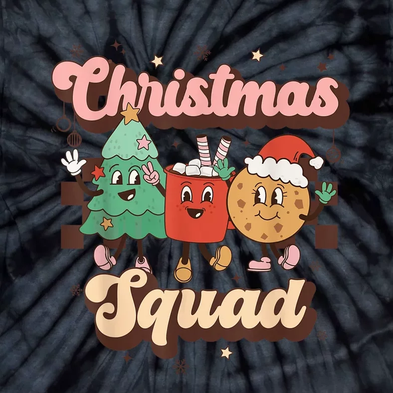 Christmas Squad Funny Family Matching Shirt Retro Christmas Tie-Dye T-Shirt