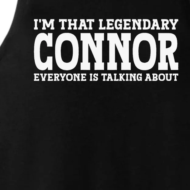 Connor Surname Funny Team Family Last Name Connor Ladies Tri-Blend Wicking Tank